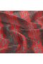 Turquoise Red Monogram Patterned Scarf - 2