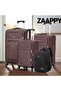 Soft Material (20/24/28 Inch) Luggage - Stylish Backpack Combo Coffee - 3