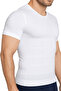 Men's Shaping Tank Top Chest Gynecomastia and Belly Tummy Slimming Fit Look Short Sleeve - 2