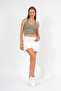 Halter Necklace Crop Top with 100% Cotton Embroidery Details - 5