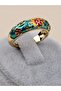 Bellarosa Enamel Adjustable Flower Ring - 3