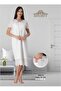 Pregnant Maternity Guipure Pattern Nightgown