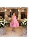 Bust Ruffle Paillettes Short Girl's Evening Dress - 2