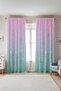 Pink Blue Hearts Patterned Children's Baby Room Background Curtain (Single Wing Pricing) - 2