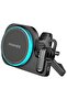 2-in-1 MagSafe Compatible 15W Wireless Car Charger with Built-in Wireless Mono ENC Earphone