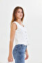 Women's Summerv Neck Brode Button Sleeveless Vest - Stylish and Comfortable Design - 4