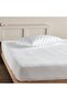 Mattress Protector Cotton Terry Towel Fabric 100% Waterproof, White, Double (140x200+25CM) - 2