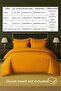 4-Piece Duvet Cover Set – Includes 1 Duvet Cover, 1 Fitted Sheet, 2 Pillowcases (Gold, Single) - 5