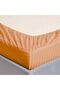 Extra Deep Fitted Elastic Bedsheet Set With Pillow Covers (Peach, Double (120x200+30CM)) - 3