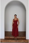 Women’s Square Neck Thick Strap Stylish Design Dress