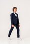 Boys' Tuxedo Suit – 5-Piece Set with Jacket, Trousers, Vest, Bow Tie, and Shirt - 9