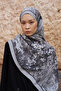 Sunrise Spring Pattern Shawl - Gray