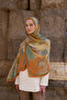 Sunrise Dream Pattern Shawl - Orange - 3