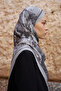 Sunrise Spring Pattern Shawl - Gray - 2