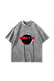 The World Is Yours V2 Printed Oversize Unisex Washable White Tshirt