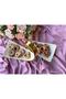 Dream Gold Rectangular Serving Plate with 2 Compartments - 4
