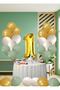 1 Year Old Mildew Green Themed Birthday Set Metallic Gold Sand Beige Mildew Green Balloons Gold Foil Number