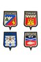 Metallized Sticker 4 Pcs