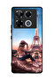 غطاء حماية لهاتف Infinix Note 40 Pro Plus 5G برسومات فتاة القبعة وبرج إيفل