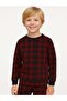 Boys' Checkered Soft Textured Pajama Set - 4