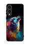 غطاء حماية لهاتف Samsung Galaxy S25 Edge بتصميم ذئب ملون