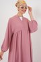 Women's Long Hijab Dress Dusty Rose 1017 - 5