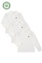 Girls Boys Polo Collar Long Sleeve School T-Shirt Set of 3 - Children's Clothing - 2