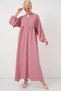 Women's Long Hijab Dress Dusty Rose 1017 - 3