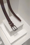 2408 - 3 cm Old Money 100% Genuine Leather Brown Men's Belt - 6