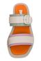 Women's Vegan Leather Beige Slippers - Beige Sunny Design - 5