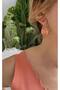 Damla Model Pink Gold Vip Clip Earrings - 6