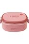 Kids Bento Lunch Box, 900ml Leakproof 2-Compartment Food Grade PP, BPA-Free, Clip Lock Plasti - 2