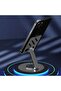 High Quality Metal 360 Rotatable Adjustable Phone and Tablet Holder Desk Top Stand Black - 3