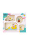 5 Piece Summer Camp Bamboo Tableware Set - 5