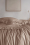 طقم غطاء لحاف مفرد مكشكش مصنوع من القطن بنسبة 100% - 2