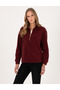 Vişne Comfort Fit Zippered Fleece Sweatshirt 50314954-Vr223 - 3