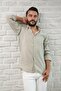 Regular Fit Collar Buttoned Summer Modal Fabric Men's Shirt - 3