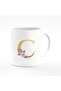 Designer Printed Coffee Mug 11oz Ceramic Personalised Gift Mugs Cup -Custom Monogram Initi