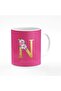 Designer Printed Coffee Mug 11oz Ceramic Personalised Gift Mugs Cup - Custom Monogram Init