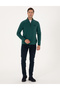 Emerald Regular Fit Half Zipper Fleece Sweatshirt 50314056-Vr055 - 4