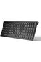 BK10 Bluetooth Keyboard - Universal Wireless & Rechargeable Ultra-Slim with Number Pad, Ergo - 2