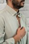 Regular Fit Collar Buttoned Summer Modal Fabric Men's Shirt - 4