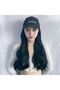wig women's duck tongue hat long hair big wave simulated hair full head cover - 2