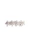 Set of 5 Pearl & Stone Detailed Hair Clips (6 cm) — Floral, Leaf Model, Gold - 4