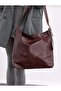 Women's Shoulder Handbag Maxi Size Bucket Large Faux Leather Classic Bag with Adjustable Strap - 3