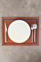 Mercan Minimal Embroidery Detailed Framed 1 Piece American Service 45X35 cm - Tile - 2