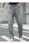 Men's Acid Wash Gray Baggy Jean Jeans – Relaxed Fit Loose Leg Oversize Street Fashion Denim