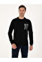 Black Regular Fit Crew Neck Sweatshirt 50317750-Vr046 - 3