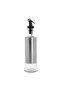 Soda Lime Glass Oil Bottle, 300ml, Silver & Transparent