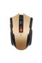 Mouse de gaming wireless ergonomic, 1600 DPI, auriu - 2